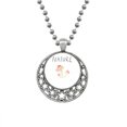 thumbnail image 1 of le Champignon Peinture Colliers Pendentif Rétro Lune Étoiles Bijoux, 1 of 3