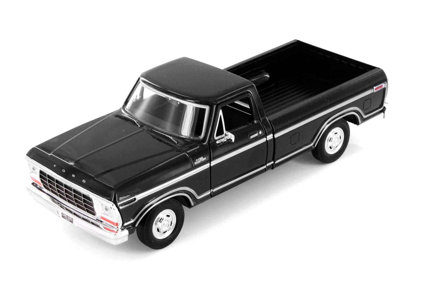 1979 Ford F-150 Custom Pickup, Blue - Showcasts 71346D - 1/24 Scale Set of 4 Diecast Model Cars