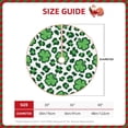 thumbnail image 2 of Rateoe Leopard print St. Patrick's Day Pattern Christmas Tree Skirt with Ties , Christmas Tree Decorations, Farmhouse Christmas Decor Xmas Holiday Decorations-36", 2 of 6