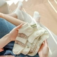 thumbnail image 2 of CoCozhu 5/10 Pairs Crystal Glass Socks for Women, Summer Transparent Thin Ankle Socks with Cute Pattern Designed, 2 of 7