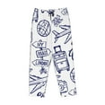 thumbnail image 4 of Kll Womens World Travel2 Print Pajama Pants Soft Pajama Bottoms For Women Cozy Lounge Pants, 4 of 9