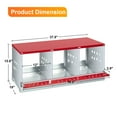 thumbnail image 4 of Cherish Chicken Nesting Box, Easy Egg Collection Large Vented Holes Chicken Coop Equipment with Vented Holes, Heavy Duty Chicken Nesting Boxes for Hens, Rabbits, Ducks, 4 of 8
