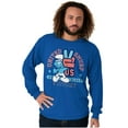thumbnail image 5 of United Smurf Americana Varsity Long Sleeve TShirt Men Women Brisco Brands L, 5 of 6