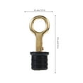 Drain Plug Durable Ship Scupper Stopper Simple Boat Easy Install Brass