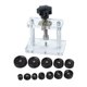thumbnail image 1 of Juego de herramientas de prensado de relojes, abridor de cajas con troqueles de ajuste, kit de reparación Negro, 1 of 9
