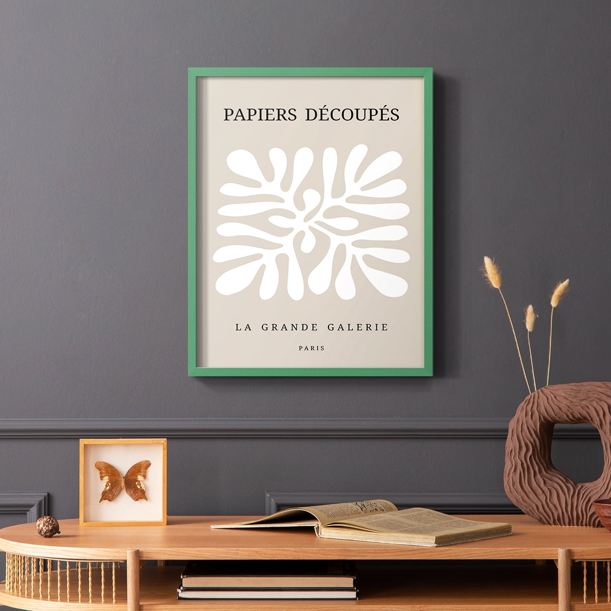 Matisse CCCLXXXVII in Green Solid Wood 8 x 10 Framed Print