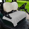 thumbnail image 2 of Golf Cart Seat Covers for 2 Seater, Grey Soft Microfiber Cart Seat Towel Blanket, Modern Pure Gray Absorbent Breathable Non Slip Bench Seats Protector for Golf Course 51"x31", 2 of 9