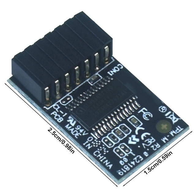 Para Asus TPM-M R2.0 módulo TPM LPC 14-1 Pin TPM-M R2.0 Chip de seguridad de Hardware 15x25mm módulo TPM-M R2.0 para placas base Asus