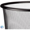thumbnail image 3 of Wastepaper Baskets | Stainless Steel Trash Cans | Office Garbage Boxes | Metal Grid | 28 X 26 Cm | 12 L | 2 Units, 3 of 6
