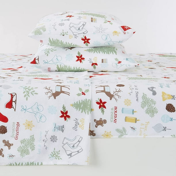 Kids christmas flannel clearance sheets