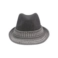 thumbnail image 2 of Top Headwear Wool Blend Fedora - Grey, 2 of 2