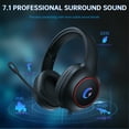 thumbnail image 4 of Ecomoment Gaming Headset for PC, PS5, PS4, Xbox Series X/S, Xbox One, Switch, Mac, Xbox Headset with Noise Canceling Mic, Wired over-Ear Gaming Headphones with LED Light&7.1 Surround Sound,Black, 4 of 8