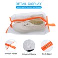 thumbnail image 3 of Unique Bargains Shoe Bags for Travel, Foldable Transparent Shoes Pouch, Orange 3 Pack, 3 of 6