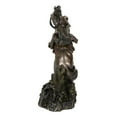 thumbnail image 2 of Rustic Western Desert Rodeo Cowboy On Rearing Horse With Lasso Ropes Figurine, 2 of 9