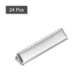 thumbnail image 3 of Belt Buckle End Tips, 30mm Ribbon Crimp Clasps for DIY Silver Tone 24Pack, 3 of 6