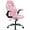 Pink, variant on AENKYO Gaming Chair, Computer Chair Ergonomic Office Chair PU Leather Desk Chair Executive Adjustable Swivel Task Chair with Flip-up Armrest, Pink
