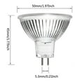 thumbnail image 6 of Gostoto MR16 LED Spotlight Light Bulbs 50 Watt Equivalent 5W Full Glass Cover Reflector Warm White Cool White LED Bulb, 6 of 7