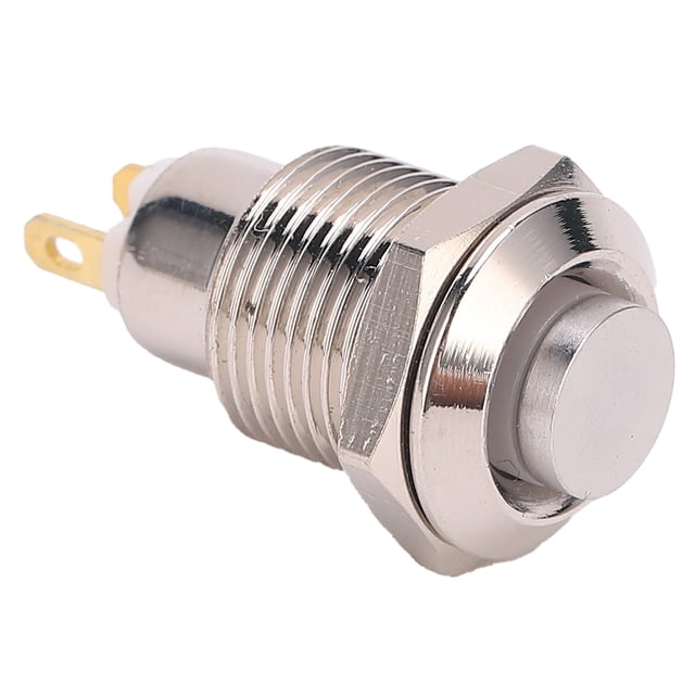 Metal Push Button, Rust Proof Momentary Push Button Switch Stainless Steel Momentary Push Switch Anti Corrosion for Equipment Start for Access Control