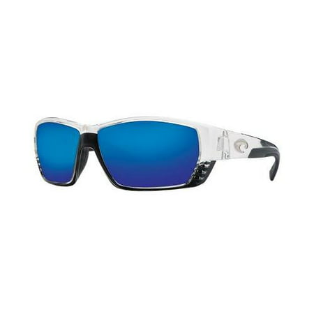 Tuna Alley Sunglasses, Crystal / Blue Mirror 580 Glass Lens