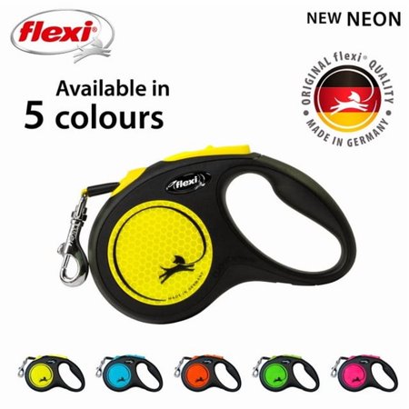 フレキシ (flexi) ニューネオン テープ S ( 5m, 15kg以下 ) 犬用伸縮リード フレキシリード ドイツ製
