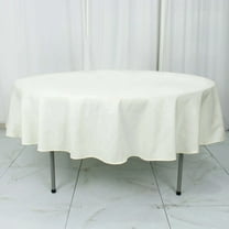 Efavormart 90" Seamless Premium IVORY Linens Polyester Round Tablecloth Commercial Grade For Wedding Banquet Restaurant