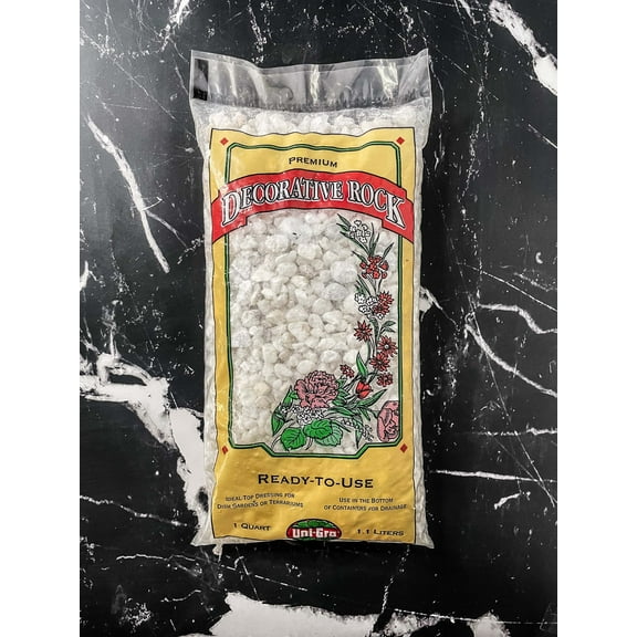 Uni-Gro White Decorative Rock 1 Quart