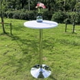 thumbnail image 3 of ORUYROP 2-Pack Cocktail Round Table Topper Cap Spandex Fitted Stretch Cocktail Tablecloth Tight Stretchable Elastic for Weddings Banquets Events Parties Restaurants(Size:120cm,Color:White,), 3 of 7