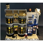Brickstars LED Lighting Kit for Lego Diagon Alley 75978 Harry Potter (Not Include the Building Set)