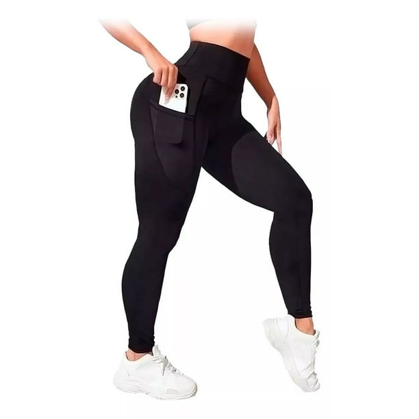 Leggins Deportivos Mujer Licra Mallon Gym Bolsa Celular Walmart