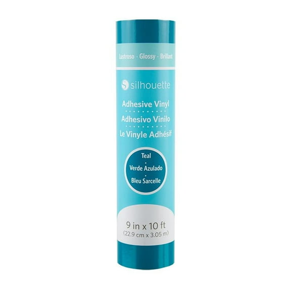 Silhouette Permanent Glossy Vinyl - 9 in. by 10 ft. - Teal