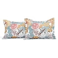 thumbnail image 5 of Lush Decor Blue and Yellow Sydney 7-Piece Comforter Set Luxury Bedding (King), 5 of 5