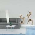thumbnail image 2 of CarpNettore Living Room Standing Lamp Shade and Reindeer Statue Ornaments for Home Decor Elegant Light Cover and Deer Figurines for Office and Living Room, 2 of 8