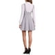 thumbnail image 3 of VESTIDO OVERALL DE MUJER INSPIRE CHIC Color Sólido Escote en U Decoración de Botones Dobladillo Acampanado M Gris, 3 of 5