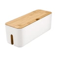 thumbnail image 2 of MasteelfCA 1pc Dustproof Cable Organizer Power Strip Hide Box Charging Cable Organizer Holder Desk Cord Organizer, 2 of 8