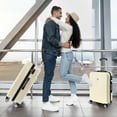 thumbnail image 5 of SANOPY 5-Piece Luggage Set: 20"+24"+28" PC Luggage Hardshell Carry on Suitcase with Spinner Wheels & TSA Lock + Cosmetic Bag & Versatile Fitness Duffel, 5 of 10