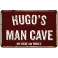 thumbnail image 1 of HUGO'S Man Cave Red Grunge Gift Sign 12 x 18 Matt Finish Metal Sign 112180003064, 1 of 1