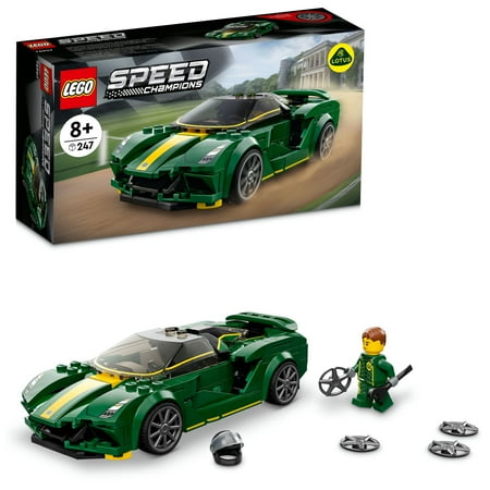 Lego Speed Champions Lotus Evija 76907 Race Car Toy Model For Kids, Collectible Set With Racing Driver Minifigure