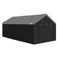 thumbnail image 1 of Caravan Canopy Domain 10x20 Ft Carport Tent Sidewalls, Black (Roof & Canopy Not Included), 1 of 8