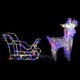thumbnail image 3 of vidaXL Christmas Decoration Lighted Reindeer and Sleigh with LEDs Acrylic, 3 of 73
