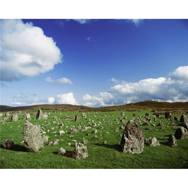 Posterazzi DPI1797530 Stone Circles On A Landscape Beaghmore Stone Circles Cookstown County Tyrone Northern Ireland Poster Print by The Irish Image Collection, 17 x 13