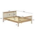 thumbnail image 2 of Full Bed Frame with headboard, Wood Platform Bed Frame with Wood Slat Support, Modern Platform Bed for Teens, Boys, Girls, No Box Spring Needed, Oak, 2 of 6
