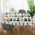 thumbnail image 5 of Coolnut Restaurant and Bar Bottles Rectangle Tablecloth,Dinner Table Cover for Outdoor & Indoor Patio, Picnic, BBQ, Holiday Party 54x54In, 5 of 7