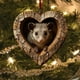 thumbnail image 5 of Adornos navideños, adornos navideños, regalos navideños, colgante acrílico con forma de corazón., 5 of 6