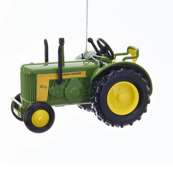 Kurt Adler 3.5-Inch Green and Yellow "John Deere 820" Diesel Tractor Christmas Ornament