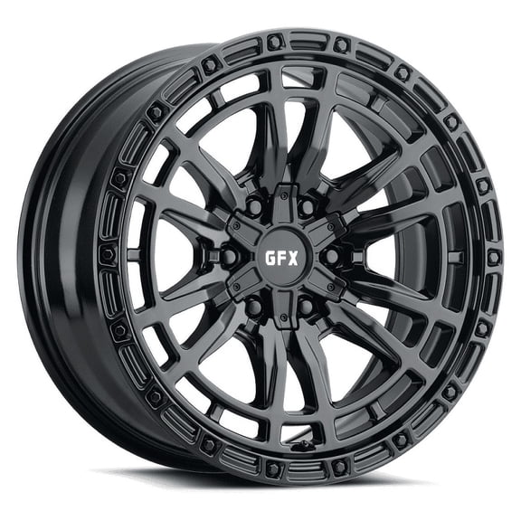 G-FX TR-24 Rim 17X9 6X135/6X139.7 Offset 12 Matte Black (Quantity of 1)