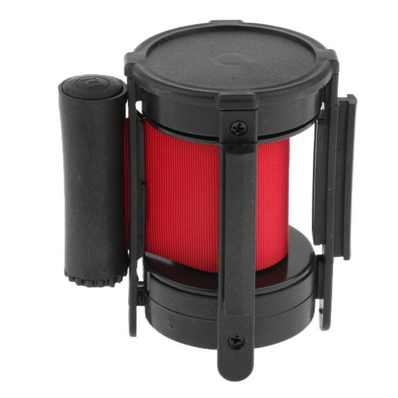 Stanchion Queue Extended Retractable Belt 2m, Nylon Webbing Is Firmly Clincher And Color Never Fade Red