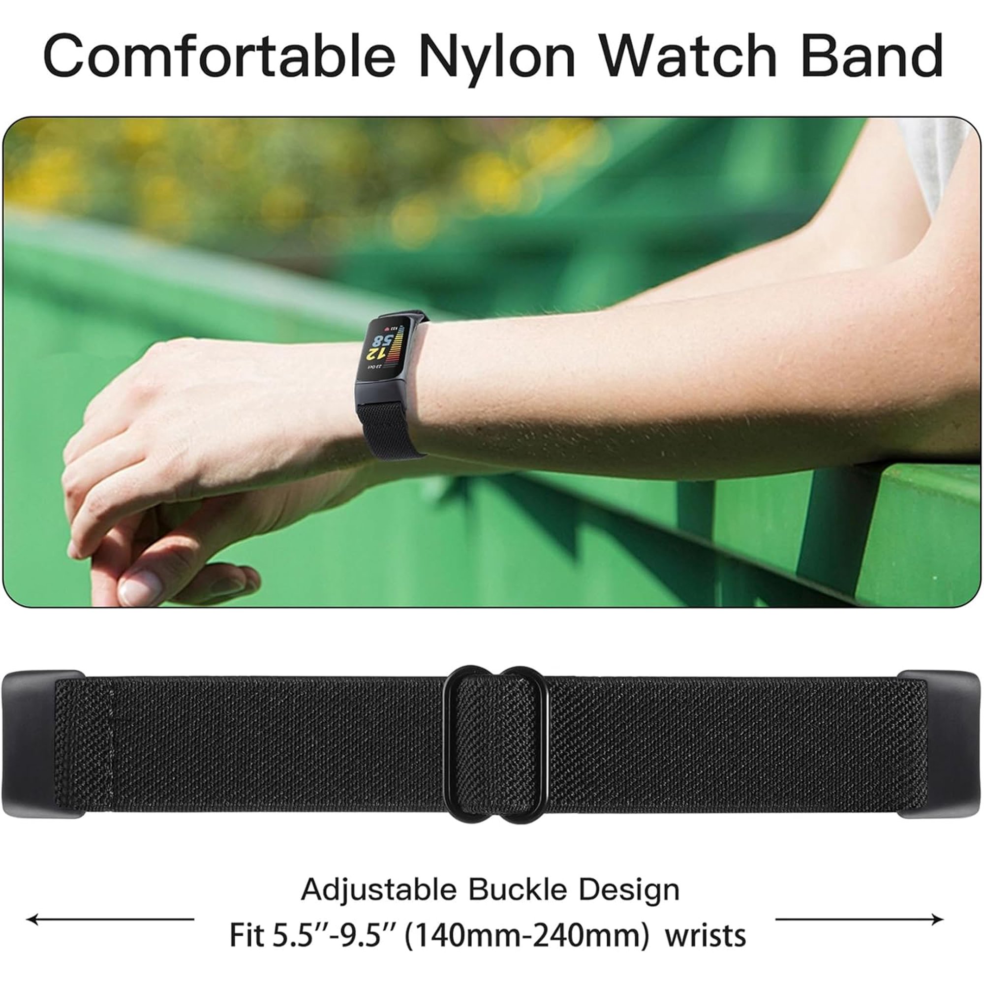 Bracelet de montre en acier inoxydable pour Fitbit Charge 5 et 6, boucle de bracelet en métal, fermoir pour femme et homme, nouveau