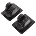 thumbnail image 3 of ADDHAT 2-Pack Black ABS Shower Fixing Base with Built-In Endurance Spring for Bathroom Installation, 3 of 7