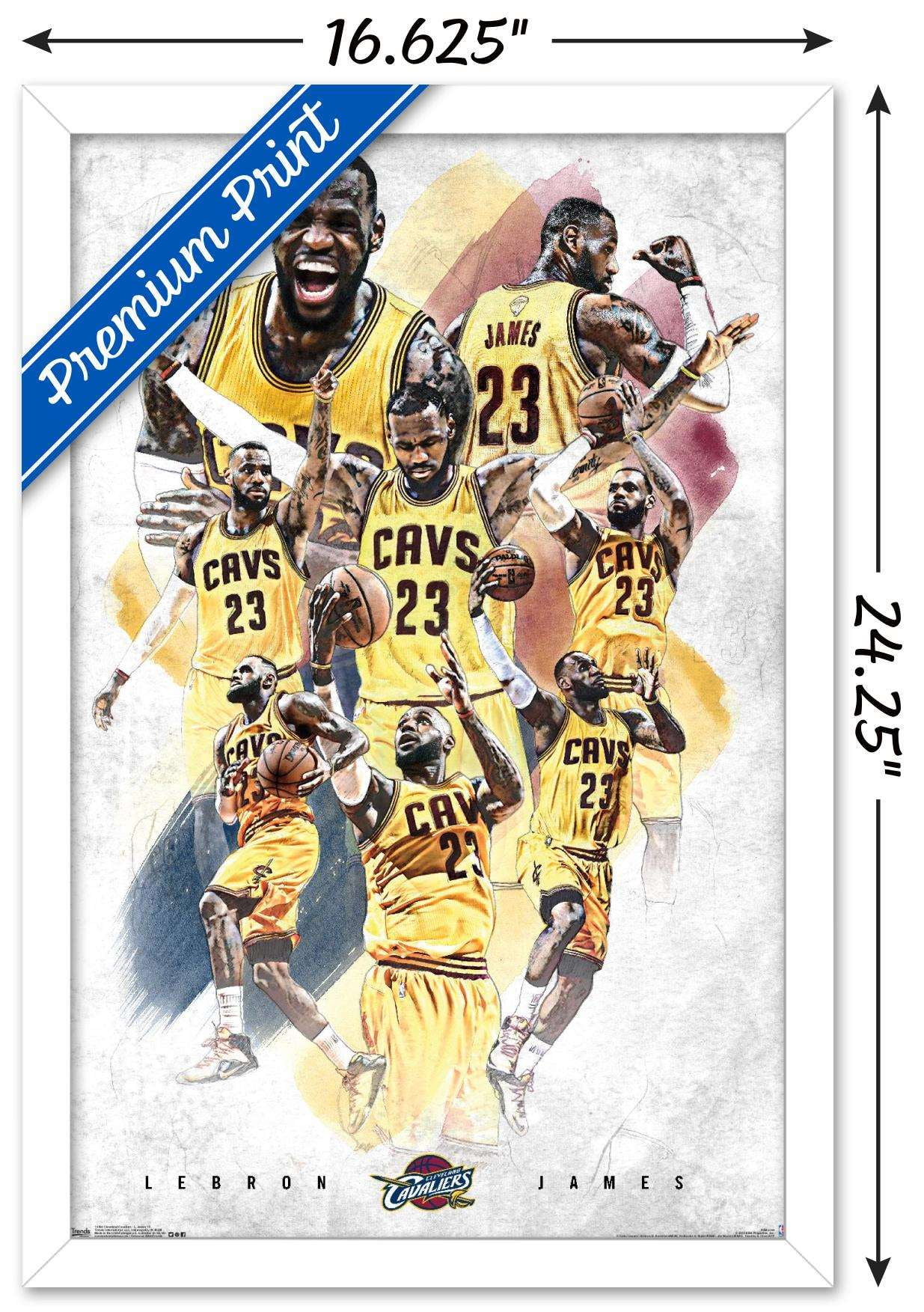 LeBron James Word Art Poster | Cleveland Cavaliers Gifts & Decor - 16x20 Standard Size Print