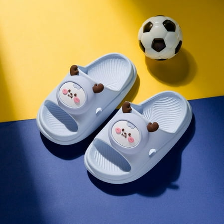 

Bescita Toddler Baby Non-Slip Sandals Cartoon Little Deer Animal Soft And Non-Slip Kids Home Slipper Children s Shose(2-3Years)